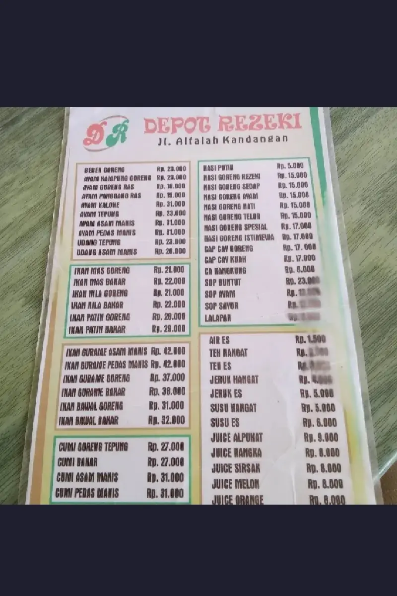 Depot rezeki alfalah